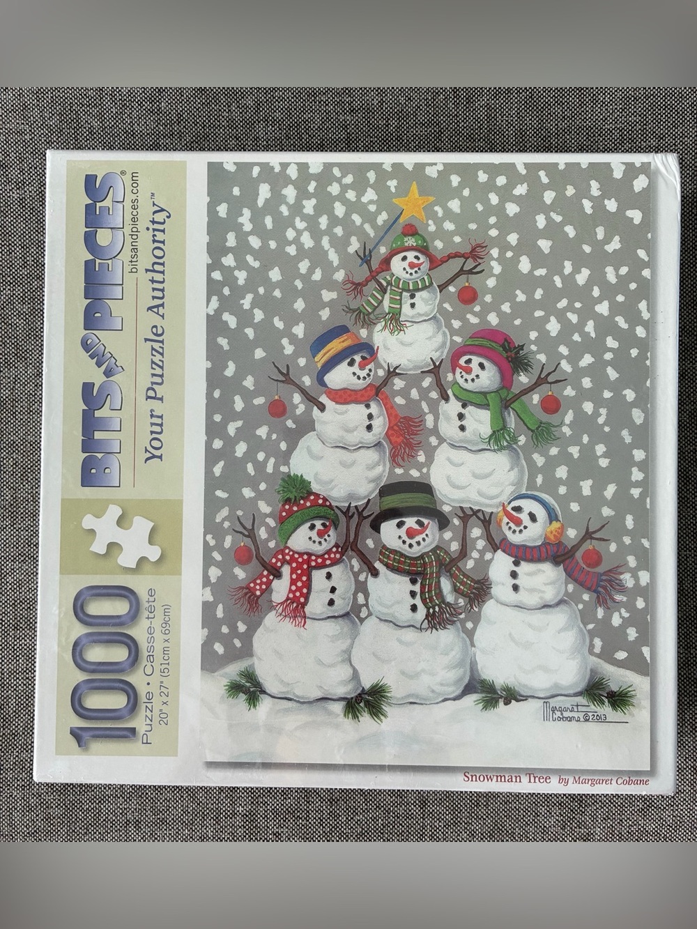 NIP 'Snowman Tree' 1000 Piece Puzzle Bits and Pieces Christmas Holiday